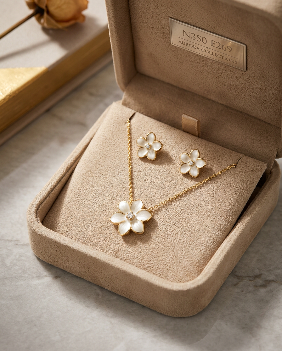 Set Collar y Pendientes HALORE