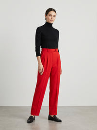 Willshela Women Fashion Straight Pants High Waist Front Zipper Trousers Vintage Full Length Female Chic Lady 6