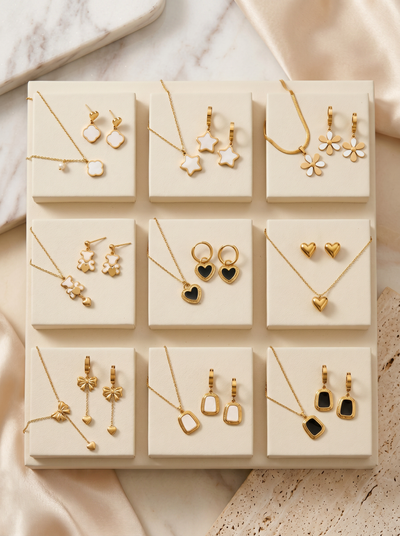 Conjunto Collar + Pendientes HALORE