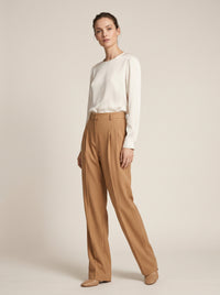 Pantalón Recto de Tiro Alto HALORE 2
