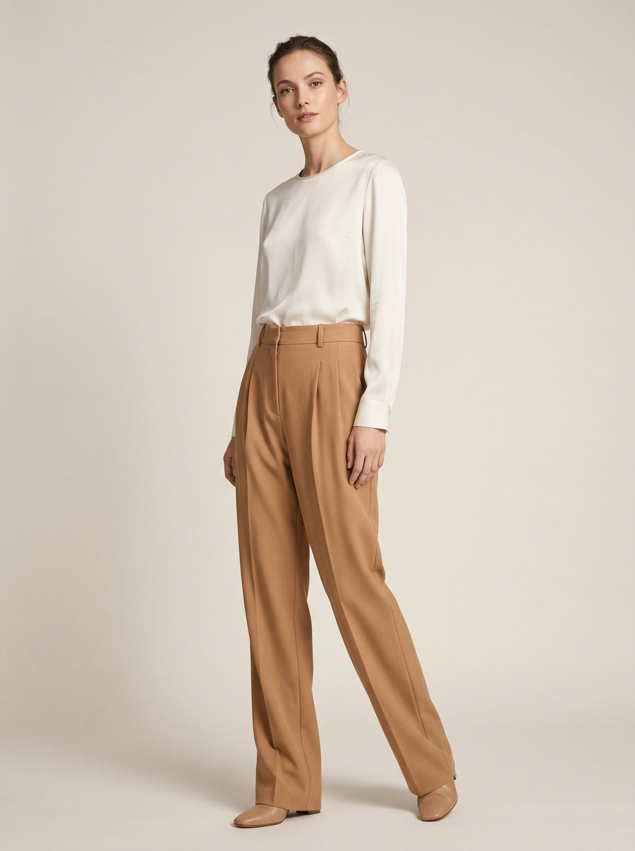 Pantalón Recto de Tiro Alto HALORE