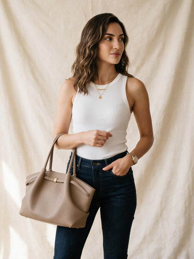 Bolso Tote Lychee HALORE