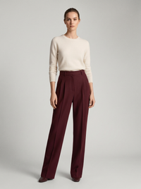 Willshela Women Fashion Straight Pants High Waist Front Zipper Trousers Vintage Full Length Female Chic Lady 5